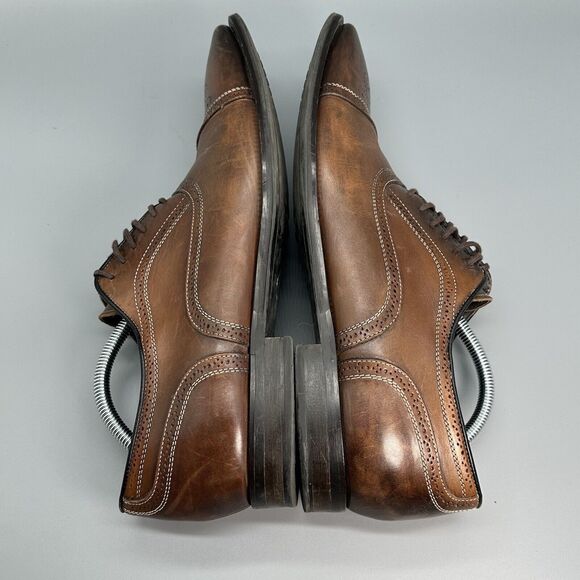 To Boot New York Adam Derreck Men 11 Boots Brown Oxfords Derby Dress Shoes Italy - Picture 6 of 11